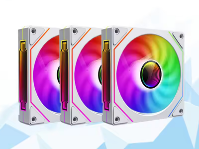 Комплект вентиляторів 3 шт UPSIREN UF-1 PRISM 4 PRO ARGB WHITE (UF-1 PRISM 4 PRO WHITE REGULAR)