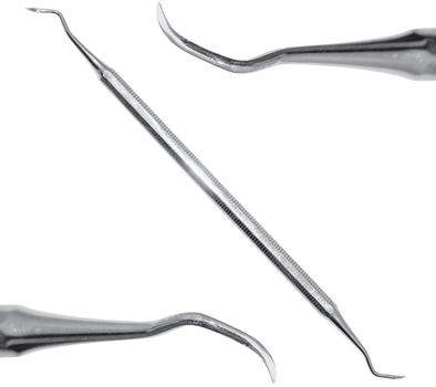 Двосторонній прямий скейлер Surgicon Wiland SD-1164-08O (2000988947661)