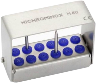 Підставка для стоматологічних борів Nichrominox синя 206012.2 (2000988943786)