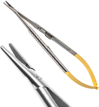 Голкотримач Dental Studio Castroviejo 18.5 см прямий 1107В (2000997413140)