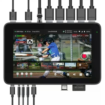Відеомікшер YoloLiv YoloBox Ultra 4K кодер, стрімер 4G LTE, стрім студія, монітор, рекордер