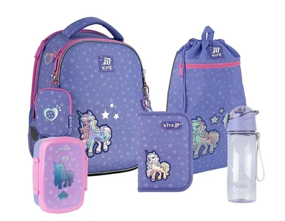 Шкільний набір 5 в 1 Kite Education My Little Pony SET_LP25-555S (рюкзак, пенал, сумка, пляшка, ланчбокс))