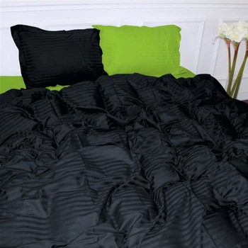 Комплект постільної білизни MirSon Satin Stripe 30-0021 + 30-0016 Ballat 160х220 Полуторний Євро (2200005266878)