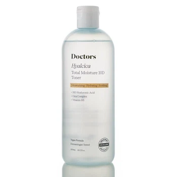 Увлажняющий тонер с 10 формами гиалуроновой кислоты и центеллой Doctors Hyalcica Total Moisture 10 D Toner 500 мл