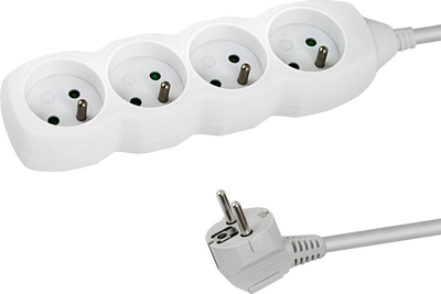Мережевий фільтр Esperanza 4 розетки 1.5 м White (ELK205W)