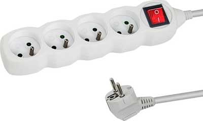 Мережевий фільтр Esperanza 4 розетки 1.5 м White (ELK212W)
