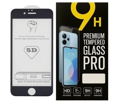 Защитное стекло 5D для Apple iPhone 6 / 6s полное покрытие, с черной рамкой