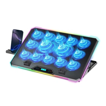Охлаждающая подставка для ноутбука DYXON MEGAFREEZE 16 Gaming PRO RGB illumination Black