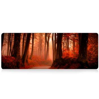 Килимок тканинний Red forest розмір 300x700 з прошивкою товщина 2мм червоний
