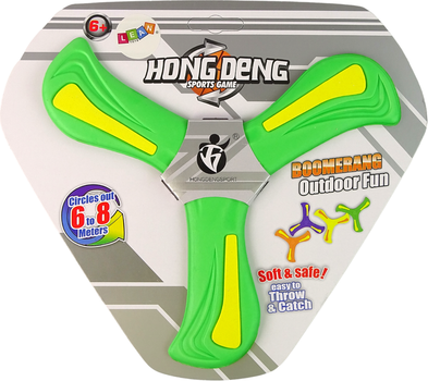 Бумеранг літаючий LEAN Toys 13495 Green (5905323217355)
