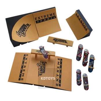 Набор фингерборд Skatepark fingerboard скейт парк пальчиковый скейт-фингерборд 6 скейтов в комплекте (K3v1)