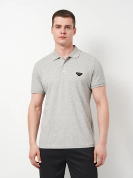 Поло длинное мужское Emporio Armani 11530 S Серое (smt2000000035567)