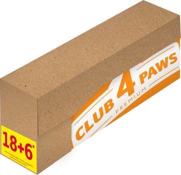 Промо набор Полнорационный влажный корм Club 4 Paws Премиум "С лососем в желе" консервированный для взрослых кошек (18+6) 2.4 кг (B2652122)