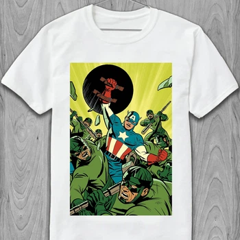 Футболка чоловіча Капітан Америка Mighty Marvel Masterworks: Captain America Vol 1 PG02090 goodreclama L Білий