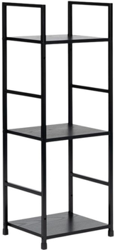 Стелаж ModernHome by Multistore дерев'яний 3 полиці лофт чорний (CWJ302480L BLACK)