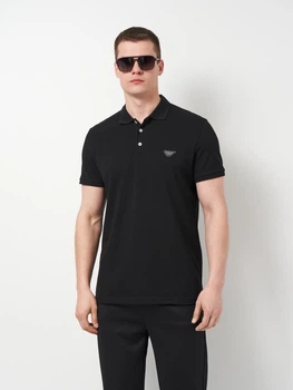 Поло длинное мужское Emporio Armani 11527 S Черное (smt2000000035413)