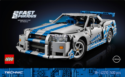 Конструктор LEGO Technic Двойной форсаж Автомобиль Nissan Skyline GT-R (R34) 1410 деталей (42210)