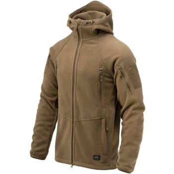 Тактична флісова кофта Helikon Patriot Mk2 Hybrid Fleece з капюшоном coyote койот XL