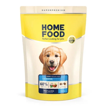 Сухой корм для щенков Home Food PUPPY MEDIUM/MAXI гипоаллергенный, с форелью и рисом 1.6 кг