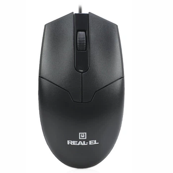Мышь REAL-EL RM-208 Black (EL123200030)