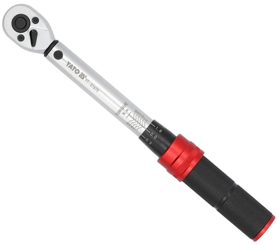 Ключ динамометричний YATO квадрат 1/4", F= 5-25 Нм, L= 230-240 мм (YT-07670)