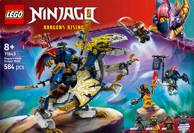 Конструктор LEGO Ninjago Разбойник: Робот-всадник на драконе 584 детали (71843)