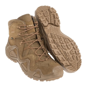 Тактические мужские берцы с GORE-TEX Lowa Zephyr GTX MID TF ботинки Coyote OP 41