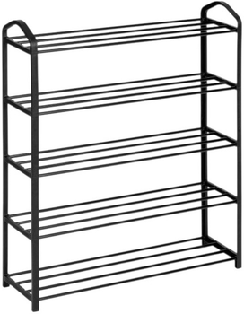 Полиця для взуття ModernHome by Multistore 5 полиць чорна (XJ53K BLACK)