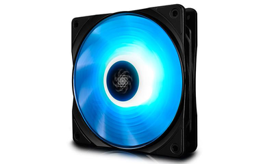 Вентилятор DeepCool RF 120, 120х120х25 мм, 4-pin, черный с белым