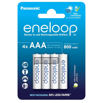Аккумуляторы Panasonic Eneloop AAA/HR03 NI-MH 800 mAh BL 4 шт
