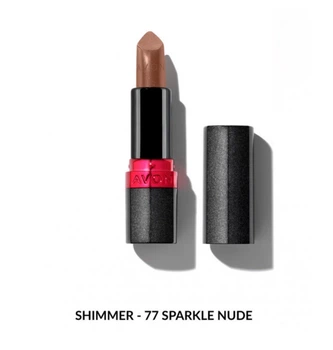 Увлажняющая мерцающая губная помада Avon "Ультра" 77 Искристый нюд (77 Sparkle Nude) 3,6г