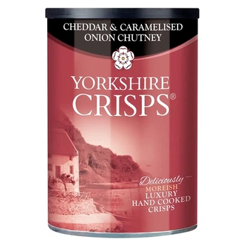 Чипси з сиром чеддер та карамелізованою цибулею Yorkshire Crisps 100 г (19786985)