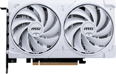 Видеокарта MSI PCI-Ex GeForce RTX 5060 VENTUS 2X OC WHITE 8GB GDDR7 (128bit) (2535/28000) (HDMI, 3 x DisplayPort) (RTX 5060 8G VENTUS 2X OC WHITE)
