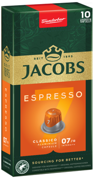 Кава в капсулах Nespresso Jacobs Espresso 7 Classico 10 капсул