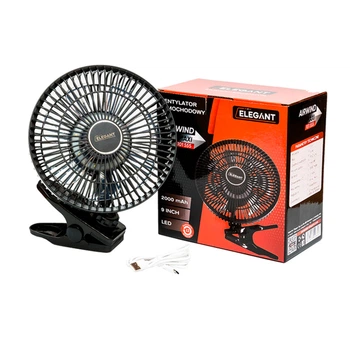 Вентилятор Elegant Airwind Maxi EL 101555 9' 5V LED USB [2000 мAh]