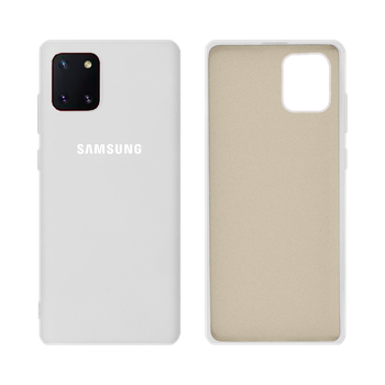Чехол силиконовый FULL противоударный Premium для Samsung Note10Lite/A81/M60S (9) White Белый