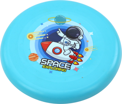 Літаючий диск Frisbee LEAN Toys Космонавт 20 см 17517 Blue (5905991003663)