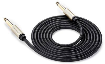 Kabel instrumentalny Ugreen AV128 6.3 mm to 6.3 mm Audio Cable Braided 3 m Gray (UGR-10640)