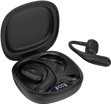 Навушники Choetech Open-ear з LED дисплеєм Black (BH-T25-BK)