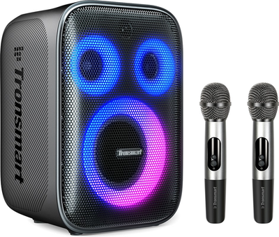 Głośnik przenośny Tronsmart Halo 200 Black + 2 bezprzewodowe mikrofony (968233)