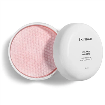 Пилинг-пэды для лица антиакне с AHA 3%, BHA 2% и экстрактом чайного дерева 2% - SKINBAR AHA 3% BHA 2% & Tea Tree Extract 2% Peel Pads 60шт (1274350-1308086058-2)
