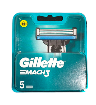 Картриджі Mach 3 Gillette планшет 5 шт 6252