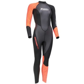 Гидрокостюм для триатлона Zoggs Explorer Pro FS 2,5.2 mm женский (черно-красный) L (464107.BKRD.L)