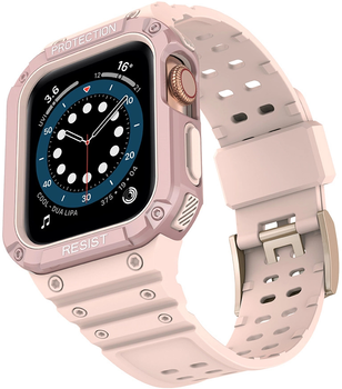 Pasek z etui Hurtel Protect Strap Band do Apple Watch 38/40/41 mm Pink (9145576231623)