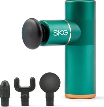 Массажер вибрационный 3 в 1 SKG Gun F3 mini (723344) зеленый