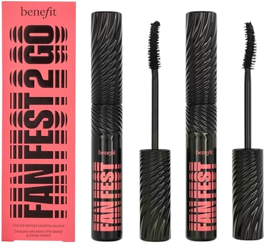Набір туші для вій Benefit Fan Fest Fanning Volumizing Duo водостійкі Czarny 2 x 8.5 мл (602004152008)