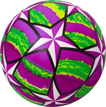 Piłka gumowa LEAN Toys Gwiazdki 24 cm 20367 Purple (5905991026563)