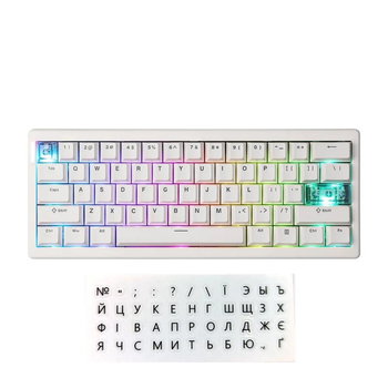 Механическая игровая клавиатура с подсветкой клавиш CIDOO QK61 Белая