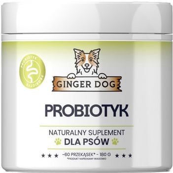 Дієтична добавка для собак Ginger Dog Probiotic 180 г (5906477686486)