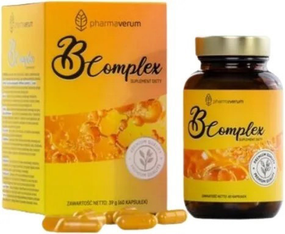 Вітаміни групи В Pharmaverum Complex 60 капсул (5906970536004)